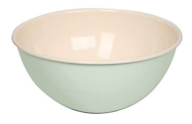 Riess, 0464-006, Obst- und Salatschüssel 22, CLASSIC - BUNT/PASTELL, Farbe Nilgrün, Durchmesser 22 cm, Höhe 10.5 cm, Inhalt 2.50 Liter, Emaille im Sale
